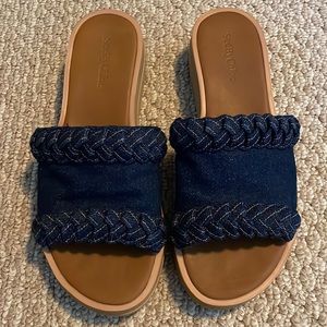SEE BY CHLOE
Robin Denim Platform Slide Sandal